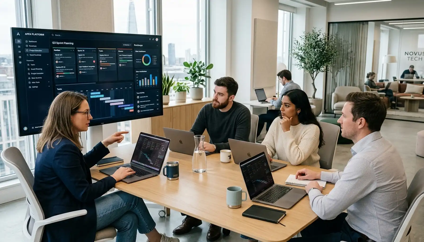 Team collaboration workflow view inside IAVIL